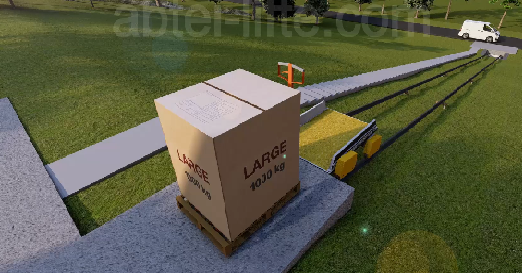 Cargo Lift  for inclination until 45 degree and load of 2.000 kg.